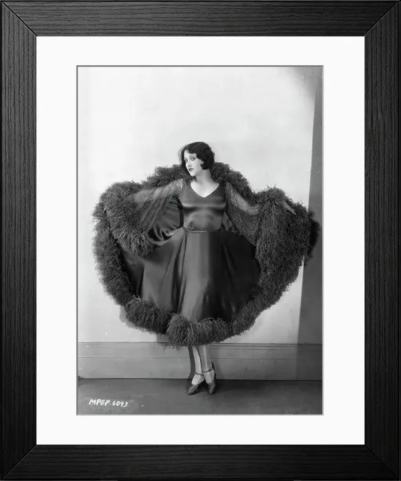 Framed Print : Model Displaying a Fashionable Dress Framed Print : Model Displaying a Fashionable Dress