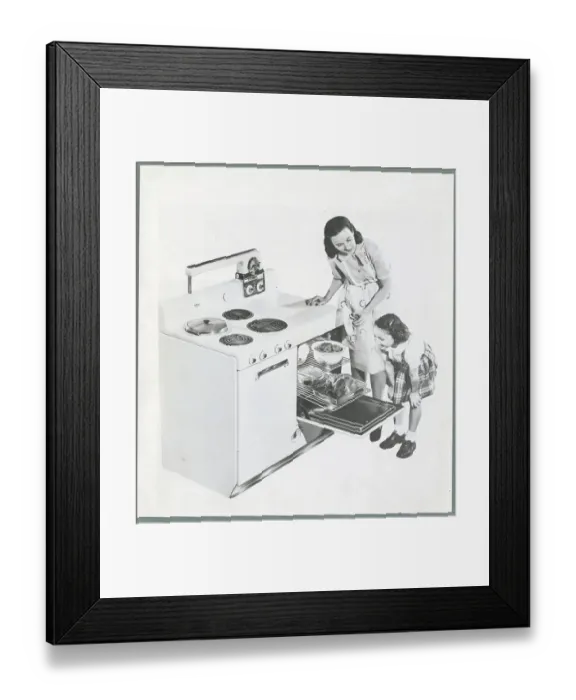 Framed Print : Mother and Daughter Cooking Framed Print : Mother and Daughter Cooking