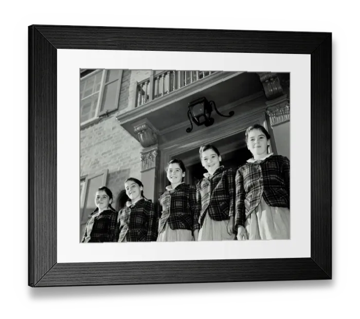 Framed Print : The Quintuplets and Family Welcoming New Child Framed Print : The Quintuplets and Family Welcoming New Child