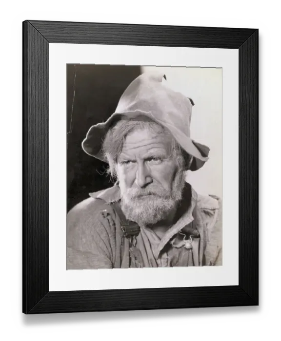 Framed Print : Portrait of Will Geer Framed Print : Portrait of Will Geer