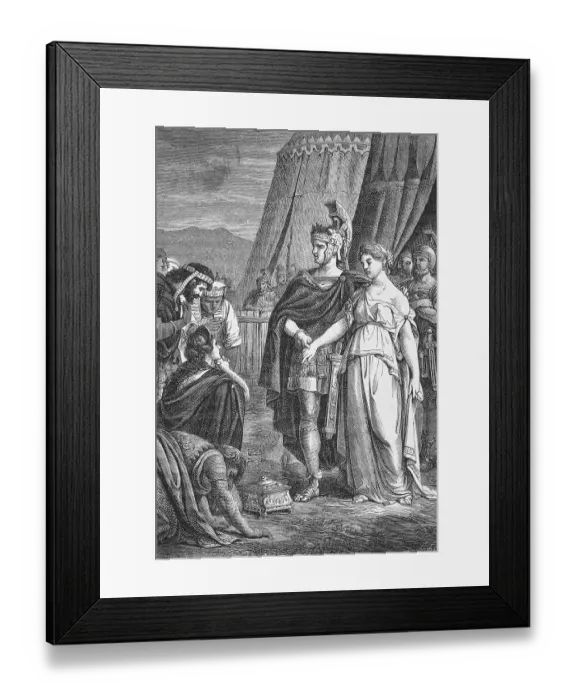 Framed Print : Scipio Receiving Gifts Framed Print : Scipio Receiving Gifts