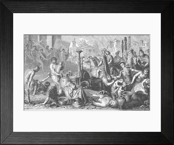 Framed Print : Romans Taking over Corinth Framed Print : Romans Taking over Corinth