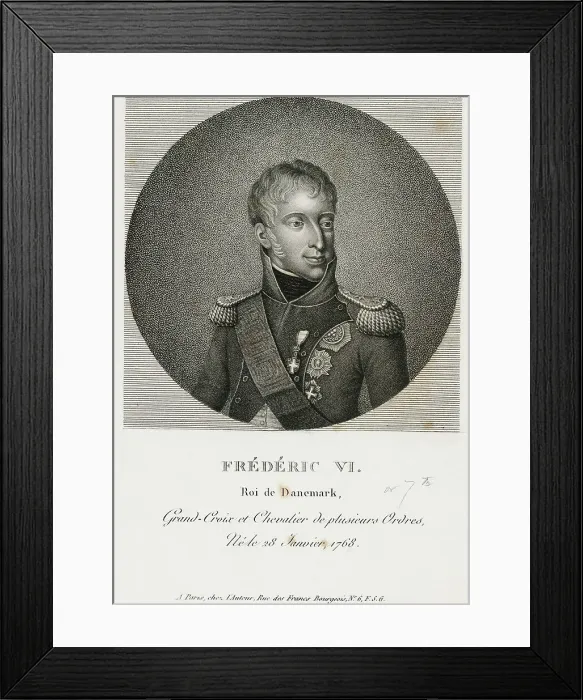 Framed Print : Denmark's King Frederik VI Framed Print : Denmark's King Frederik VI