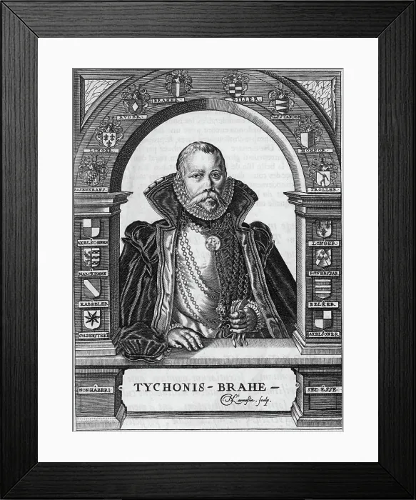 Framed Print : Portrait of Tycho Brahe Framed Print : Portrait of Tycho Brahe