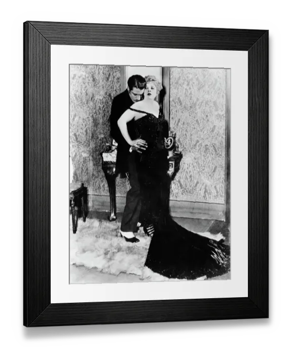 Framed Print : Jack La Rue and Mae West in Scene from Diamond Lil Framed Print : Jack La Rue and Mae West in Scene from Diamond Lil