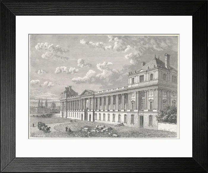 Framed Print : Stage Coach Passing Grand Palace Framed Print : Stage Coach Passing Grand Palace