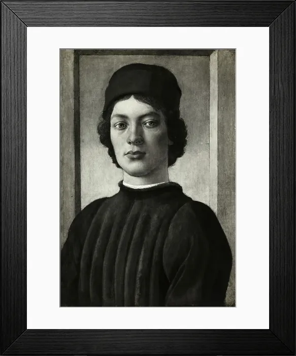 Framed Print : Portrait of Young Man by Sandro Botticelli Framed Print : Portrait of Young Man by Sandro Botticelli