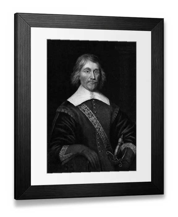 Framed Print : Portrait Of Settler Richard Saltonstall Framed Print : Portrait Of Settler Richard Saltonstall