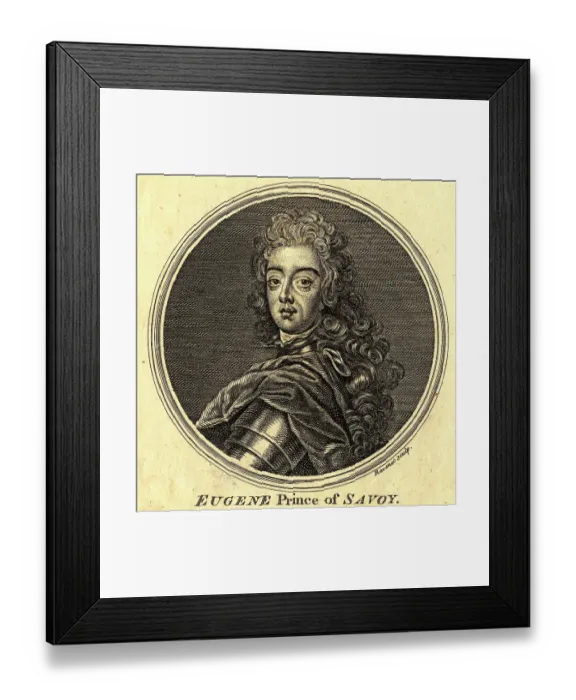Framed Print : Portrait of the Prince of Savoy Framed Print : Portrait of the Prince of Savoy
