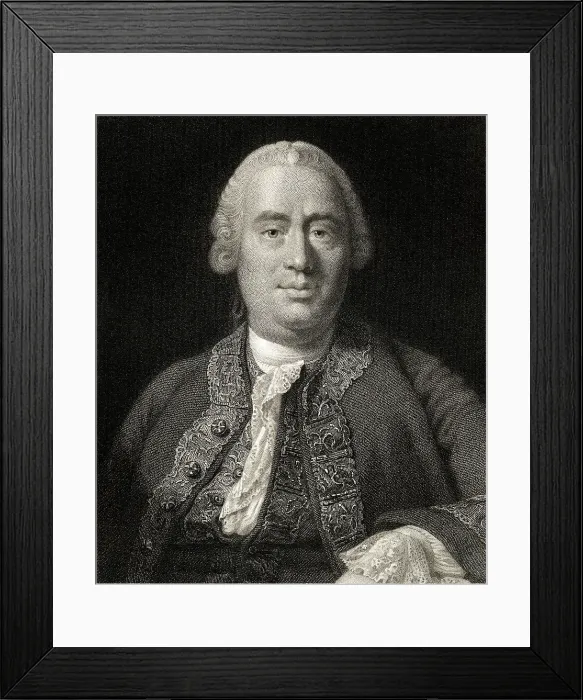 Framed Print : Engraving of David Hume Facing Forward Framed Print : Engraving of David Hume Facing Forward