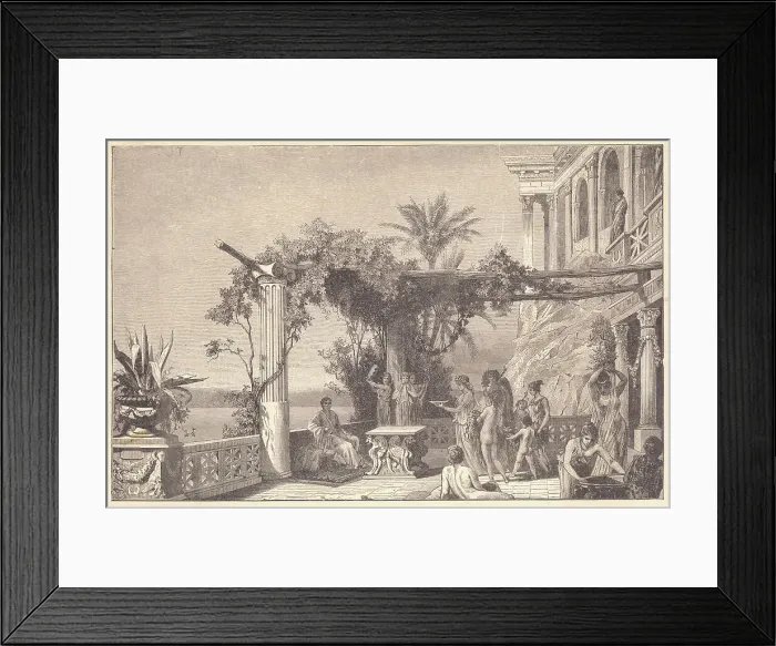 Framed Print : Servants Waiting on Tiberius Framed Print : Servants Waiting on Tiberius