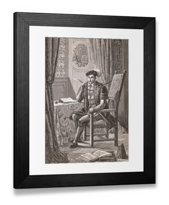 Framed Print : Edward IV Holding Quill Pen Framed Print : Edward IV Holding Quill Pen