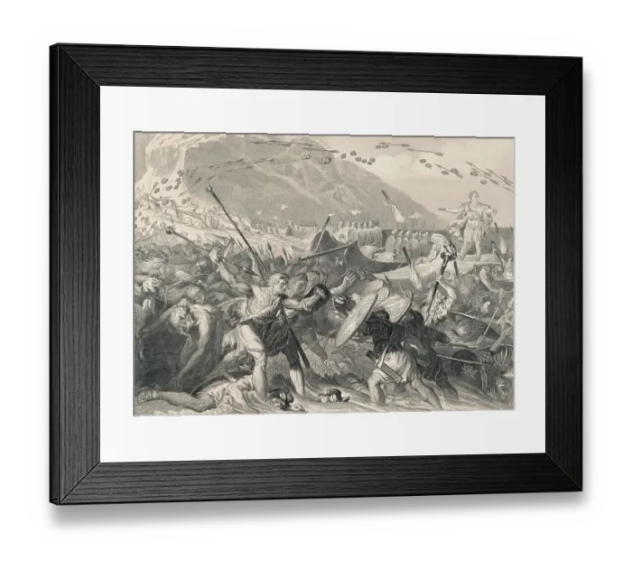 Framed Print : Roman Battle Scene Framed Print : Roman Battle Scene