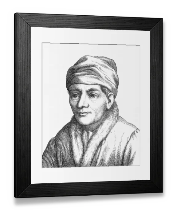 Framed Print : Engraving of Johannes Muller Framed Print : Engraving of Johannes Muller