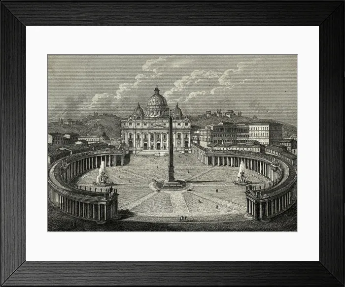Framed Print : Colonnade of St. Peter's Framed Print : Colonnade of St. Peter's