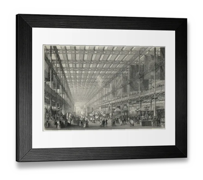 Framed Print : Interior Of The Great Industrial Exhibit Framed Print : Interior Of The Great Industrial Exhibit