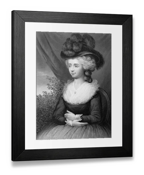 Framed Print : Portrait of Fanny Burney Framed Print : Portrait of Fanny Burney