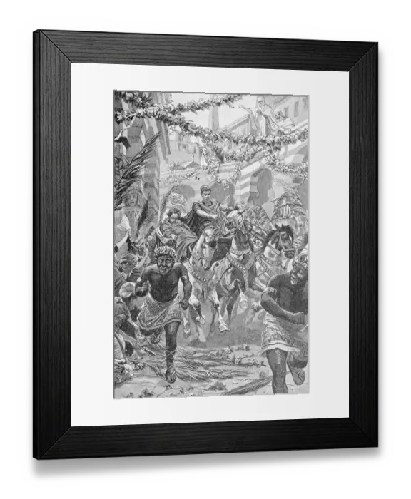 Framed Print : Caracalla and His Men Trampling into Citizens Framed Print : Caracalla and His Men Trampling into Citizens