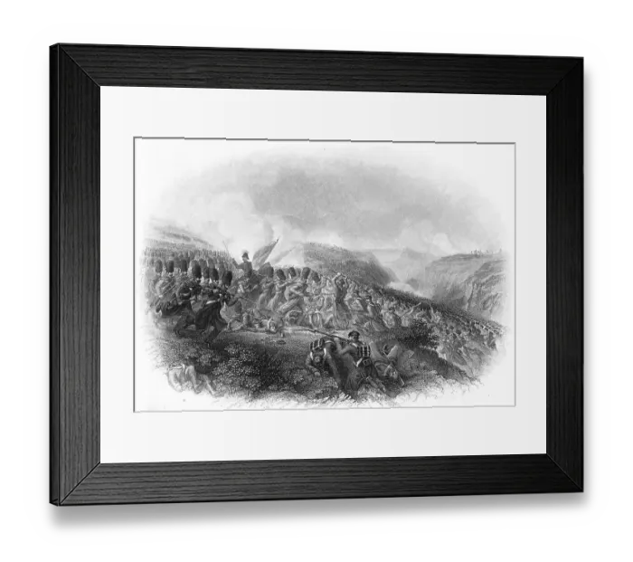 Framed Print : Charge of the Guards at the Battle of Inkermann Framed Print : Charge of the Guards at the Battle of Inkermann
