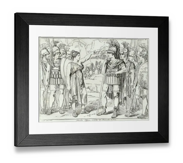 Framed Print : Alexander the Great With Themocla Framed Print : Alexander the Great With Themocla