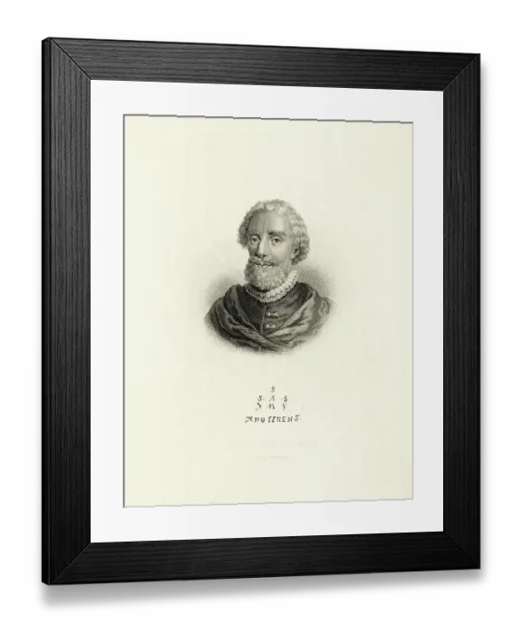 Framed Print : Engraving Christopher Columbus Framed Print : Engraving Christopher Columbus