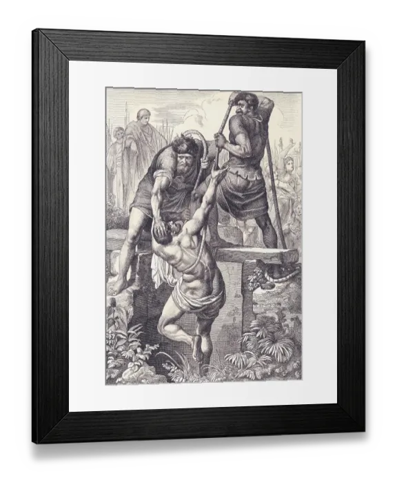 Framed Print : Basiliscus Pushed into Cistern Framed Print : Basiliscus Pushed into Cistern