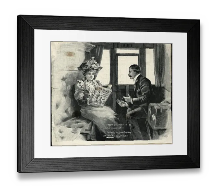 Framed Print : Advertisement For Guinea Gold Cigarettes Framed Print : Advertisement For Guinea Gold Cigarettes