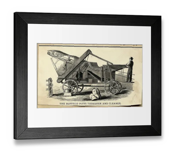 Framed Print : The Buffalo Thresher And Cleaner Framed Print : The Buffalo Thresher And Cleaner
