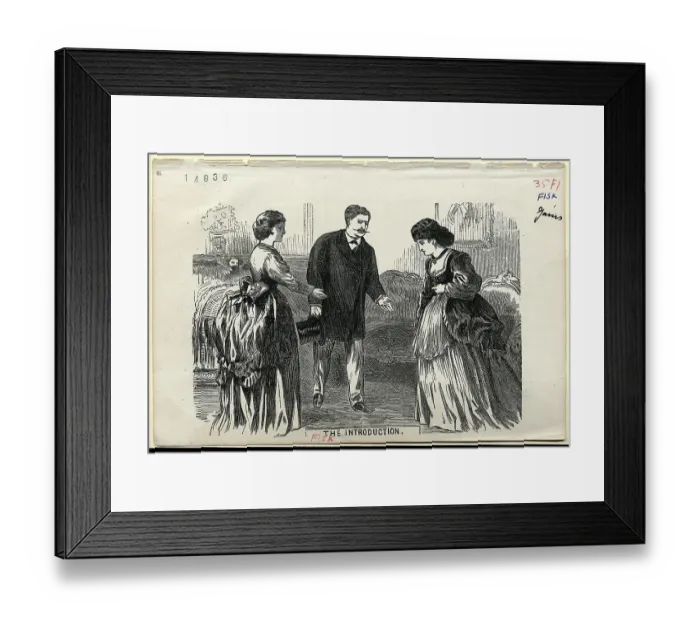 Framed Print : James Fisk With His Wife & Mistress Framed Print : James Fisk With His Wife & Mistress