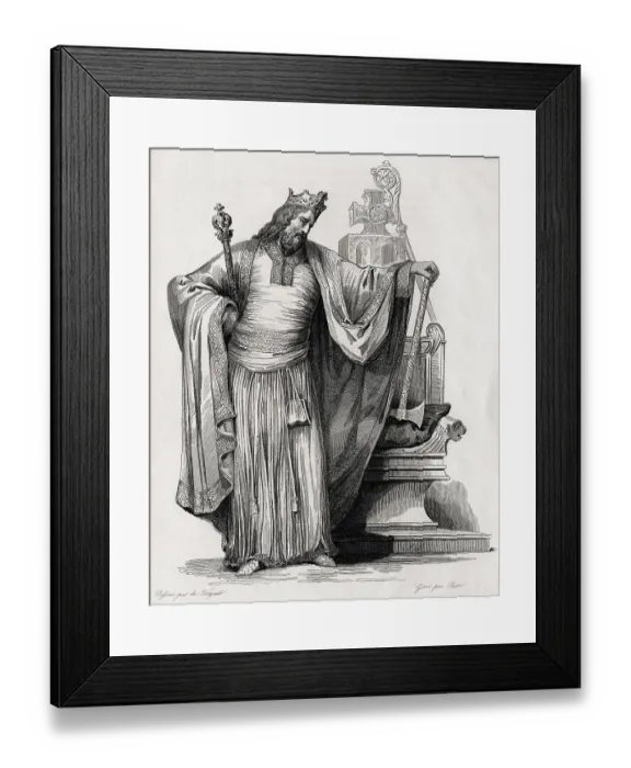 Framed Print : Clovis - King Of The Salian Franks Framed Print : Clovis - King Of The Salian Franks