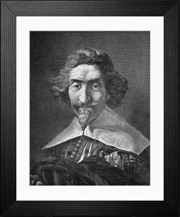 Framed Print : Spanish Novelist Miguel De Cervantes