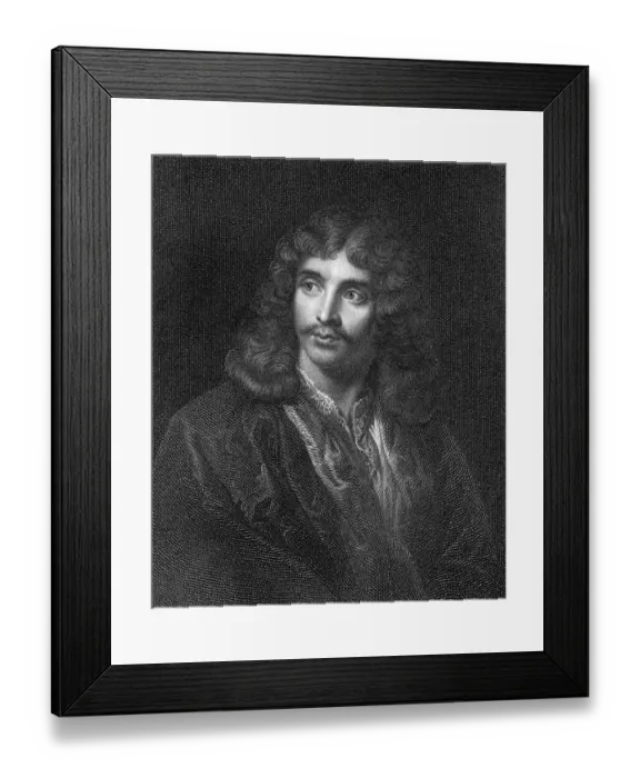 Framed Print : Portrait of French Actor and Playwright Moliere by James Posselwhite Framed Print : Portrait of French Actor and Playwright Moliere by James Posselwhite