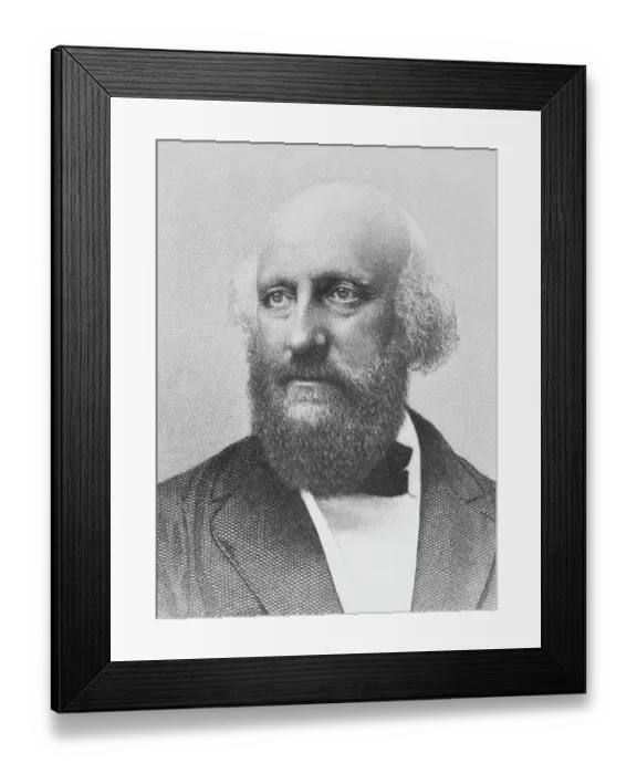 Framed Print : Portrait of Architect James Renwick Framed Print : Portrait of Architect James Renwick