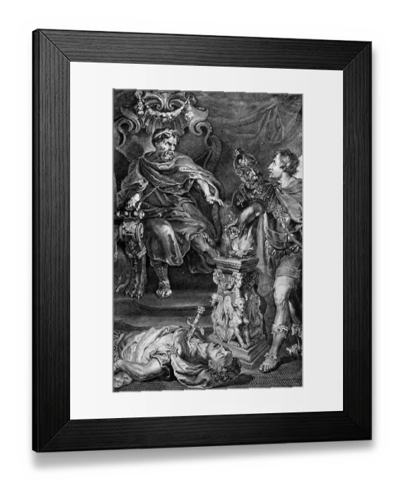 Framed Print : Mucius Before Lars Porsena Framed Print : Mucius Before Lars Porsena