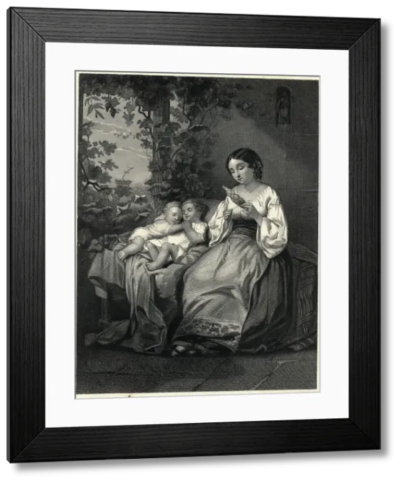 Framed Print : Portrait Of The Twin Sleepers