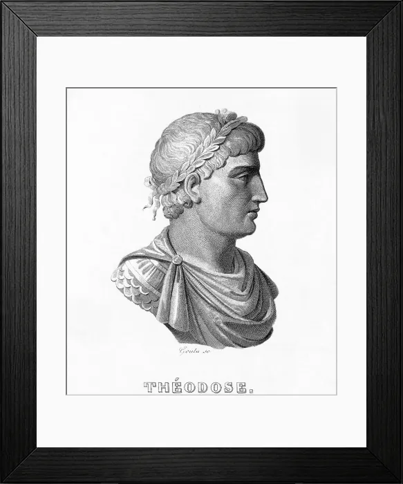 Framed Print : Portrait Of Emperor Theodosius Ii Framed Print : Portrait Of Emperor Theodosius Ii