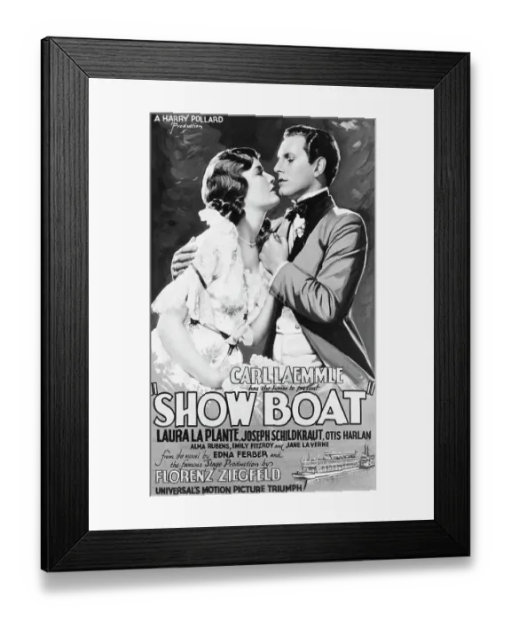 Framed Print : Poster For The Movie Show Boat