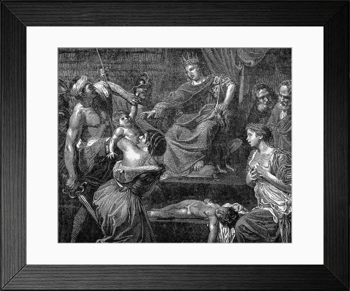 Framed Print : The Judgement Of Solomon Framed Print : The Judgement Of Solomon