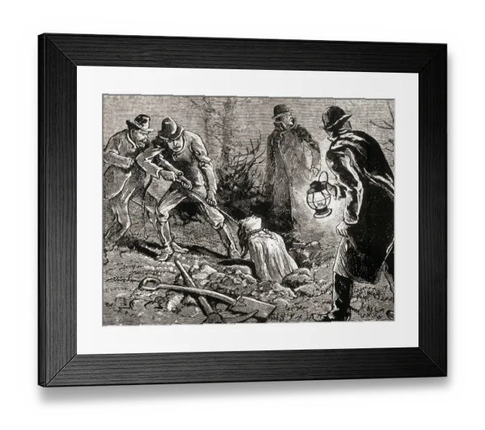 Framed Print : Body Snatchers Dtealing A Corpse Framed Print : Body Snatchers Dtealing A Corpse