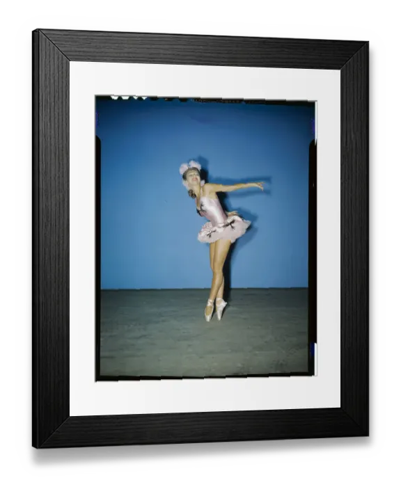 Framed Print : Vera Zorina Dancing in Ballet Outfit Framed Print : Vera Zorina Dancing in Ballet Outfit