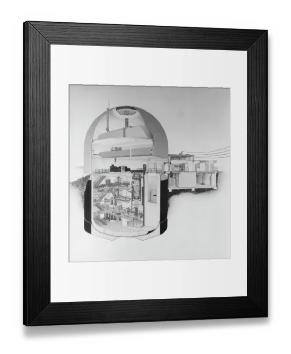 Framed Print : Perspective of Boiling Water Nuclear Reactor Framed Print : Perspective of Boiling Water Nuclear Reactor
