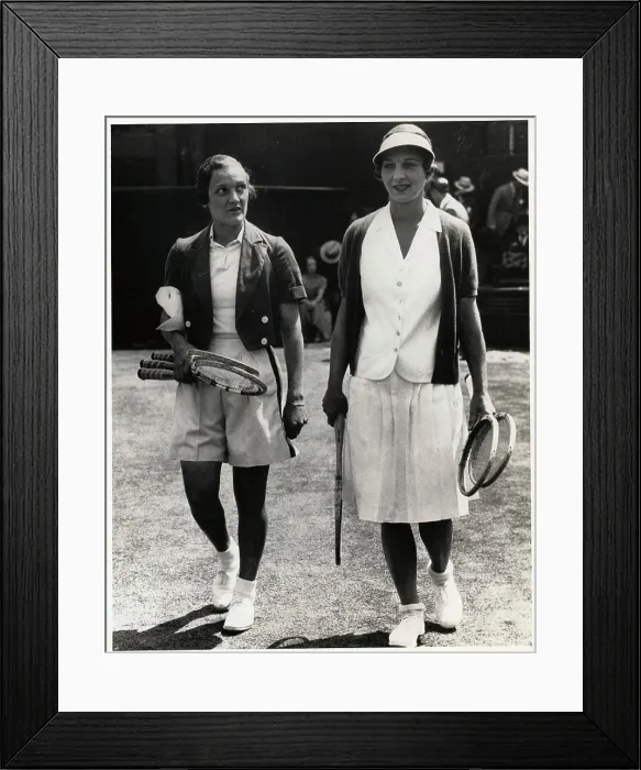 Framed Print : Helen Jacobs and Helen Mills Moody Framed Print : Helen Jacobs and Helen Mills Moody