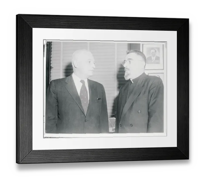 Framed Print : Harold Rigney Standing with Thomas J. Dodd Framed Print : Harold Rigney Standing with Thomas J. Dodd
