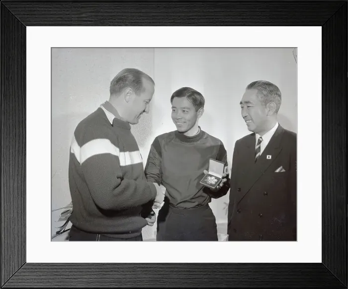 Framed Print : Marc Hodler, Chiharu Igaya and Prince Takeda Framed Print : Marc Hodler, Chiharu Igaya and Prince Takeda