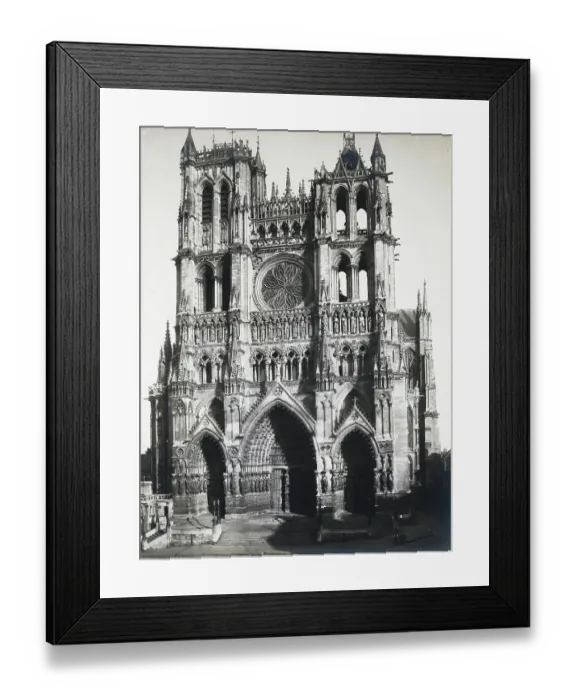 Framed Print : Exterior of the Amiens Cathedral
