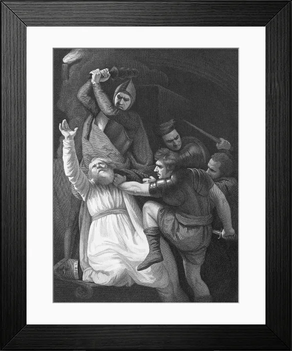 Framed Print : Murder Scene of Thomas Beckett Framed Print : Murder Scene of Thomas Beckett