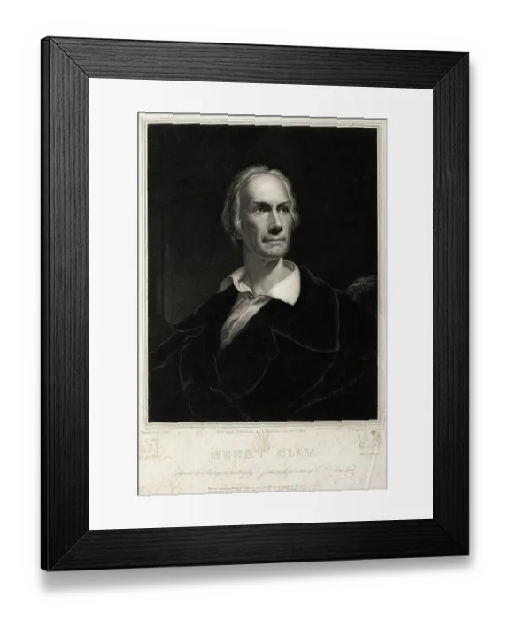 Framed Print : Portriat Of Politician Henry Clay Framed Print : Portriat Of Politician Henry Clay