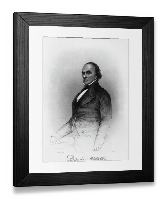 Framed Print : American Politician Daniel Webster Framed Print : American Politician Daniel Webster