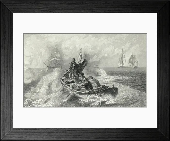 Framed Print : Oliver Perry / Battle Of Lake Erie 1813 Framed Print : Oliver Perry / Battle Of Lake Erie 1813
