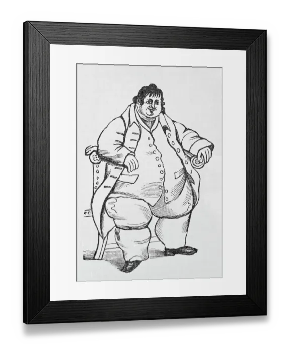 Framed Print : Portrait of Daniel Lambert Framed Print : Portrait of Daniel Lambert
